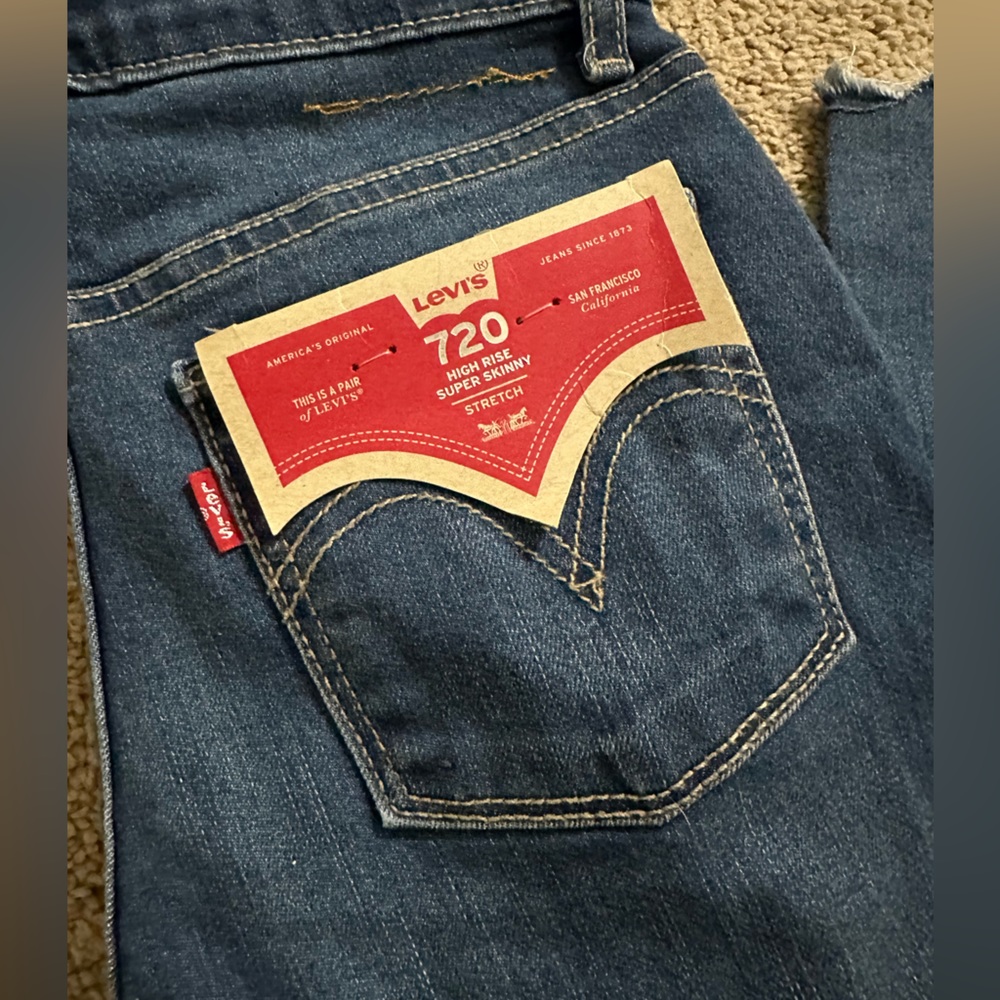Levi’s 720 super skinny high rise jeans girls size 14 reg